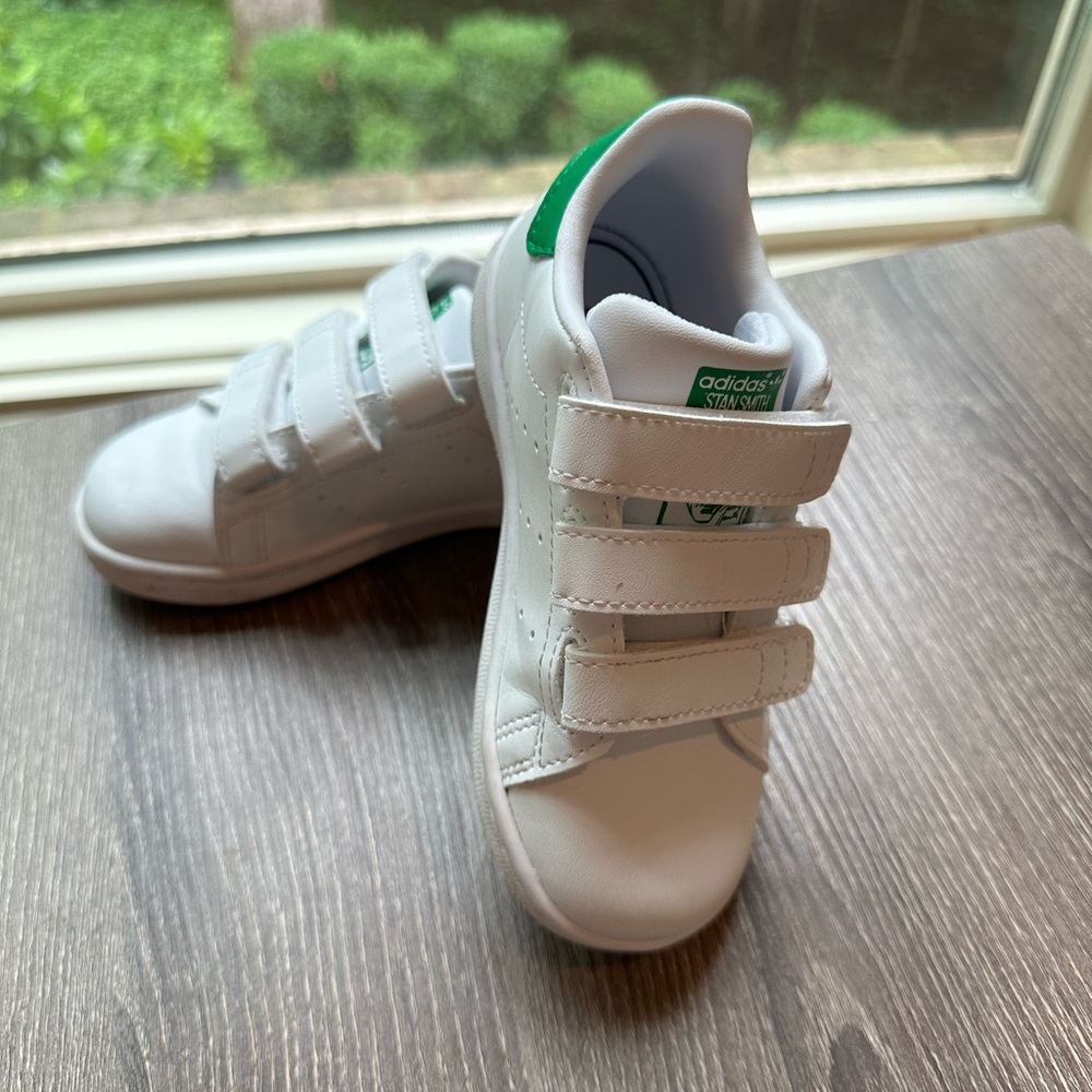 Adidas Stan Smith kids White and green Sneakers unisex